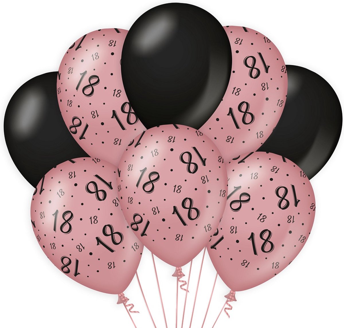 Joya® Décoration Anniversaire 18 Ans Or Rose, Guirlande Ballons Or Rose, dix-huit