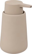 5Five Pompe/distributeur de savon - Cocoon - pierre artificielle - beige - 15 cm - 300 ml - Salle de bain/toilette/cuisine