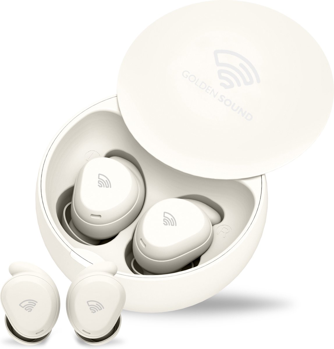 Golden Sound draadloze oordopjes - Oordopjes Slapen - Bluetooth oordopjes - Active Noise Cancelling - Slaap oordoppen - 20dB - Oortjes draadloos - Geschikt voor elke laptop en smartphone