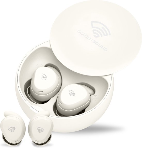 Golden Sound draadloze oordopjes - Slaap oordopjes - Bluetooth oordopjes - Active Noise Cancelling - Slaap oordoppen - 25dB - Oortjes draadloos - Geschikt voor IOS & Android