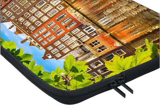 Housse pour ordinateur portable 10 pouces | Amsterdam | Doux à l'intérieur | Housse de Luxe pour ordinateur portable | Housse pour ordinateur portable de qualité avec photo