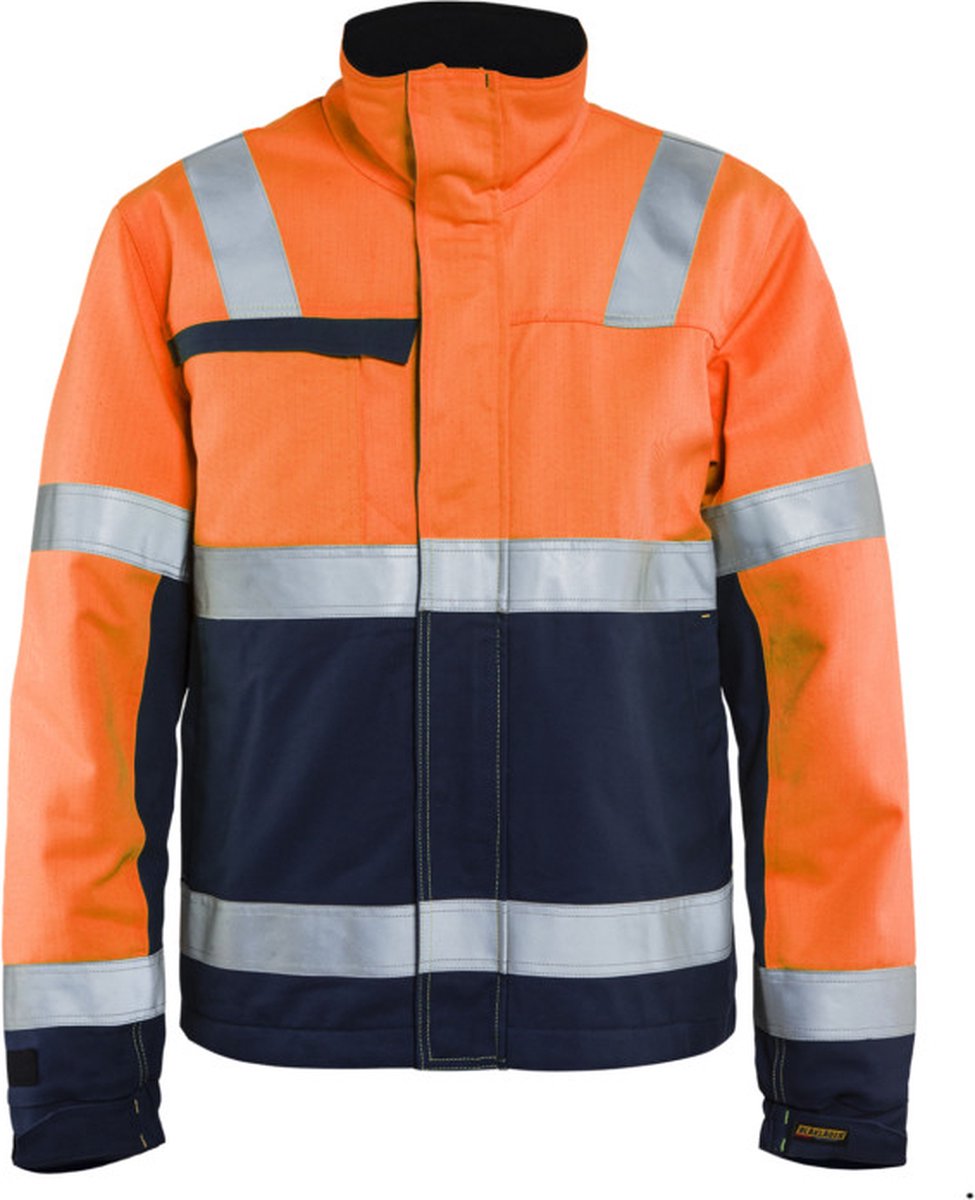 Blaklader Multinorm winterjas 4069-1513 - High Vis Oranje/Marineblauw - XL
