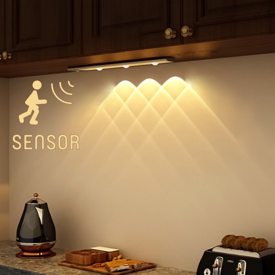 Proventa LED kastverlichting 35 cm met bewegingssensor - voor keuken & kast - Zelfklevend