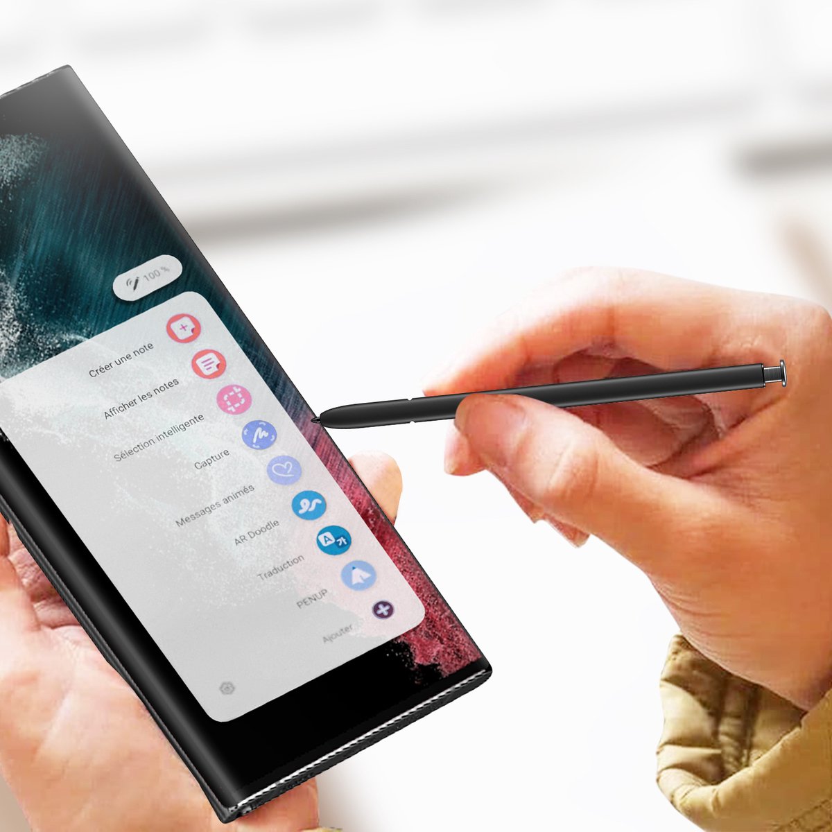 S22 Ultra Pen 4,096 Niveles De Presión Repuesto Para Galaxy S22 Ultra 5G Stylus S Pen Sin Bluetooth Reemplazo Puntaspuntas Verde