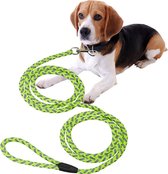 Relaxdays hondenriem 2,5 meter - reflecterend - hondenlijn tot 17 kg - gevlochten - touw
