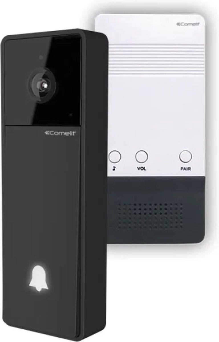 Comelit VISTO kit Wifi met voeding en bel - KITVISTO/C - Zwart | bol.com
