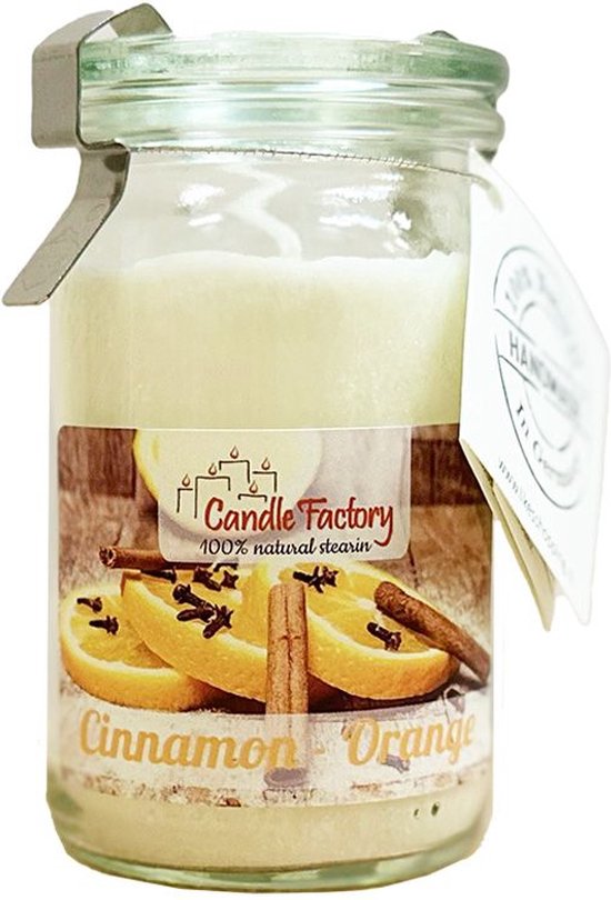 Candle Factory - Bébé Jumbo - Bougie - Cannelle- Orange
