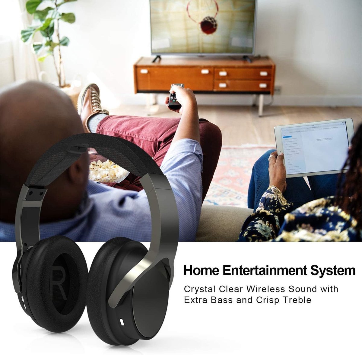 TV Hoofdtelefoon Avantree HF039 – Over-ear Met 5 M Spiraalkabel | Ingebouwde Volumeregeling | Geen Batterij Nodig Philips Headphones TV Hoofdtelefoon Avantree HF039 – Over-ear Met 5 M Spiraalkabel | Ingebouwde Volumeregeling | Geen Batterij Nodig Philips Headphones