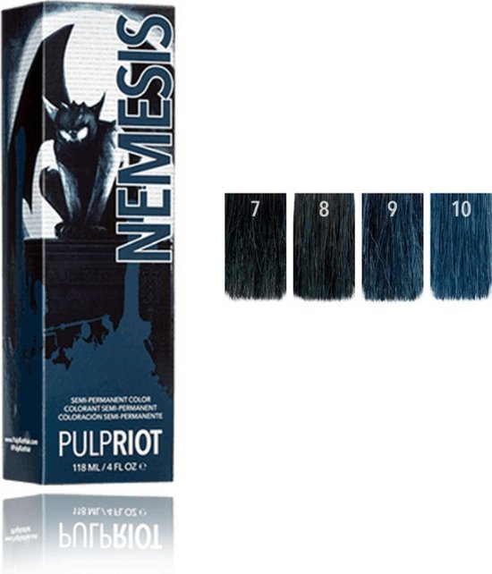 Pulp Riot Semi-permanent Hair Color for Unisex Nightfall Blue | bol