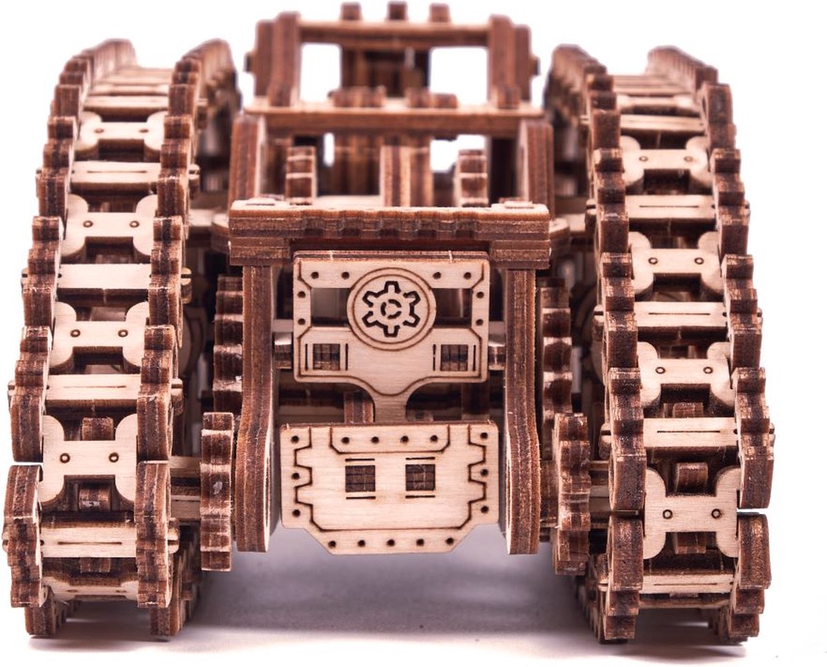 Wood Trick - Modelbouw 3D houten puzzel - Stoom tank - Steam tank (WDTK030) - 381 stuks - Geen lijm noch verf nodig! — afbeelding 3
