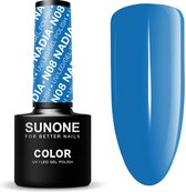 SUNONE UV/LED Hybride Gellak 5ml. – N08 Nadia - Blauw - Glanzend - Gel nagellak