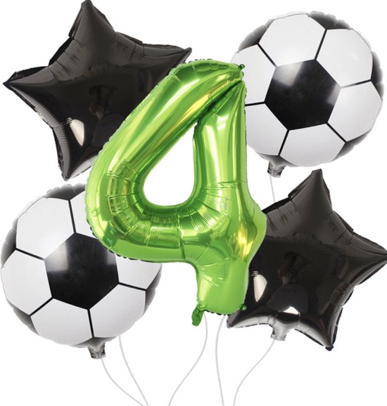 Kit Anniversaire Football 10 Ans, Ballon Decoration Football Set