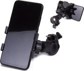 PD® - Telefoonhouder Universeel - 360º Draaibaar - Easy Clip - GSM houder - Geschikt voor Fiets, Motor, Scooter & Kinderwagen - Geschikt voor iPhone, Samsung & Android - Telefoonhouder - Telefoonstandaard - Zwart