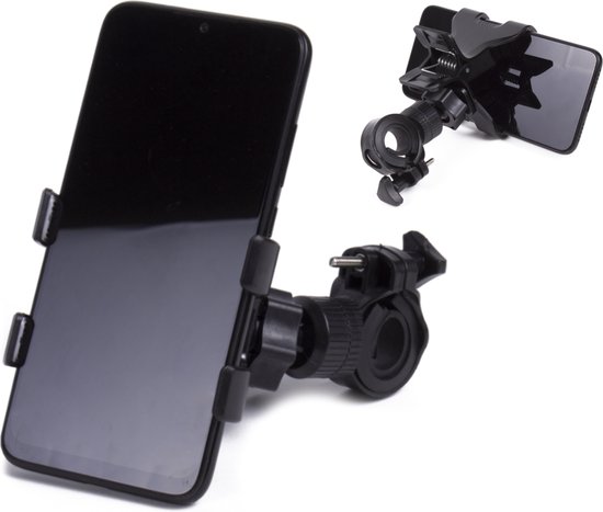 Foto: Pd telefoonhouder universeel 360 draaibaar easy clip gsm houder geschikt voor fiets motor scooter kinderwagen geschikt voor iphone samsung android telefoonhouder telefoonstandaard zwart