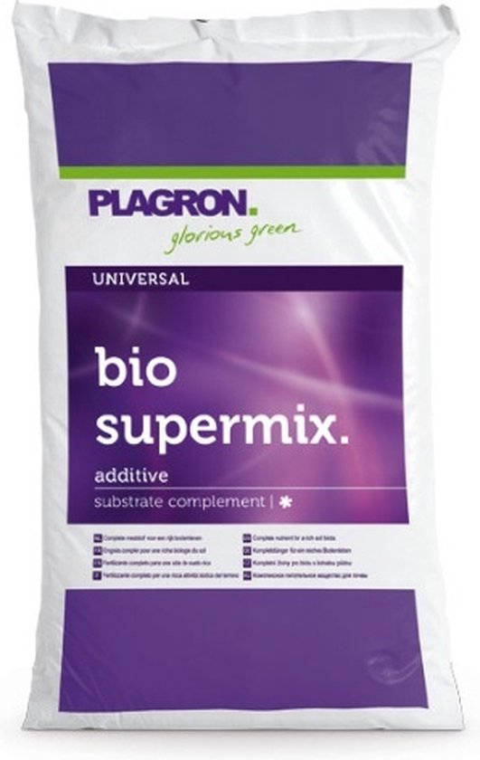 Plagron Supermix 25 ltr Complete meststof voor rijk bodemleven
