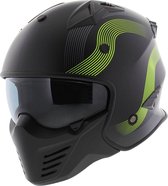 Vito Jet Bruzano helm mat zwart fluor XXL - motorhelm / scooterhelm
