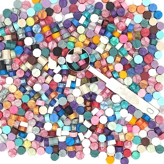 Wax-zegelstempel, 500 stuks zegelwaskralen, voor vintage zegellak en brief, uitnodigingen, kaarten, pakketcadeau (koninklijk goud, 500 Wax-zegelstempel, 500 stuks zegelwaskralen, voor vintage zegellak en brief, uitnodigingen, kaarten, pakketcadeau (koninklijk goud, 500