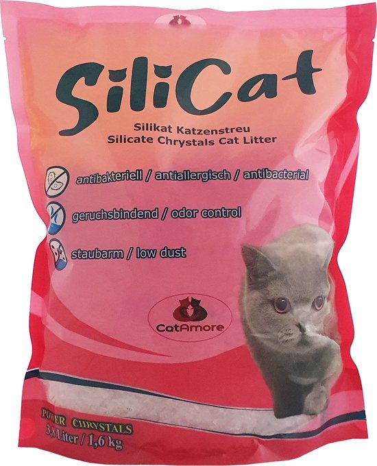 SiliCat - litière pour chat en silice - biodégradable - sans poussière -...  | bol