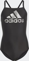 adidas Sportswear Big Logo Badpak - Kinderen - Zwart- 164