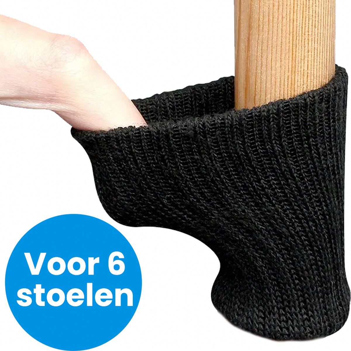KASESSS 24 stuks gebreide stoel sokken, hoog elastische stoelpoot vloerbeschermers, anti-lawaai stoelpoot voet sokken, schattige kat tafelpoot vloerbeschermers, stoelpoot hoezen passen vierkante ronde