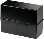 HAN Boîte à fiches noir 975-13 500 cartes A5 horizontal