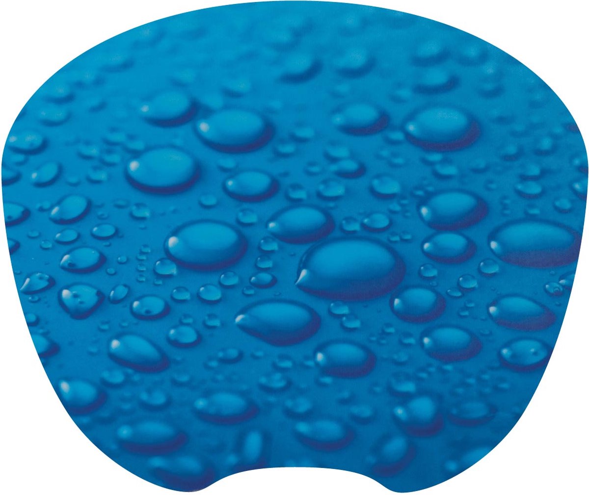 Q-CONNECT Muismat antislip regendruppels blauw 24 stuks