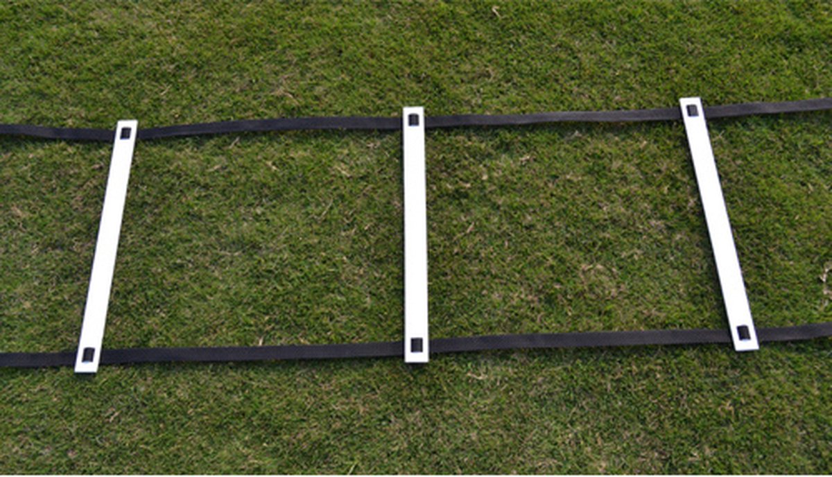 Cawila Loopladder - Speedladder - Agility Ladder - Trainingsladder | 4 meter vaste treden | Inclusief draagtas – foto 5