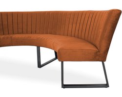 Eetkamerbank - Hengelo - stof Element koper 09 - geschikt voor tafel 150 cm