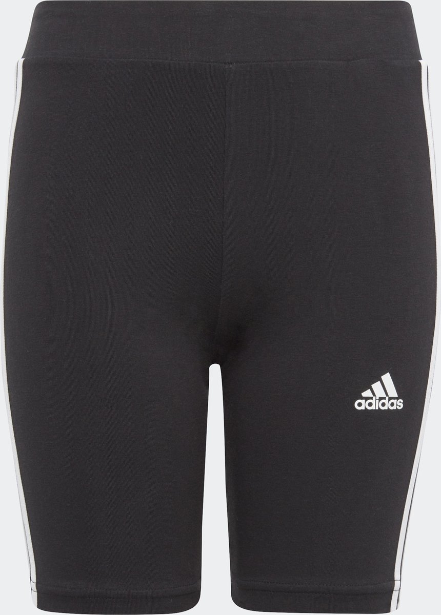 adidas Sportswear Essentials 3-Stripes Cotton Bike Legging Kinderen Zwart