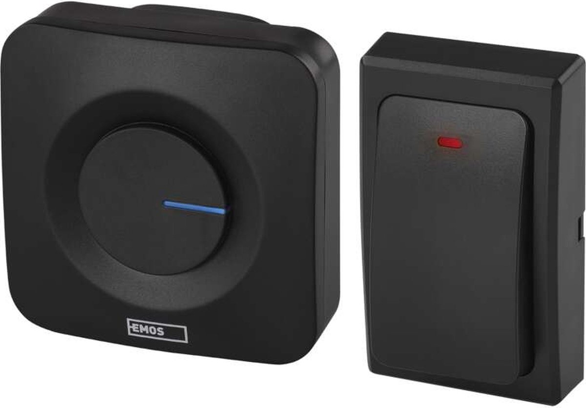 Emos P5729B deurbelset Zwart