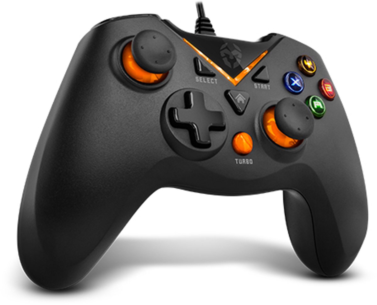 Krom Key Pro Gaming USB Gamepad met turbo snelvuur functie NXKROMKEY