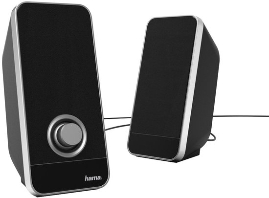 Haut-parleur Hama Sonic LS-206 6 W Noir, Argent