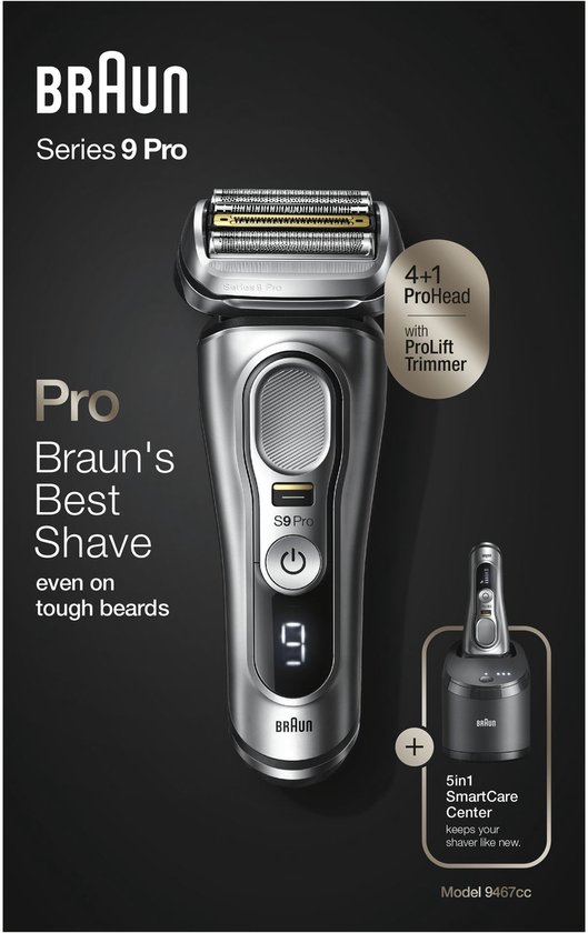 Braun Scheerapparaat Series 9 Pro - Wet & Dry - 9467cc | bol