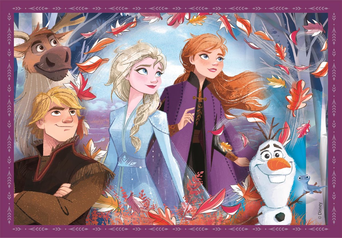 Clementoni - Puzzel - 4 in 1 - Frozen - Puzzel Voor Kinderen - Supercolor — afbeelding 9