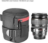 Neewer® - Tas voor Cilinderlens - 18-55 mm - Geschikt voor Canon - 50-1.4 - 50-1.8 - 85-1.8 18-55 - 35-2 - Ook Geschikt voor Nikon - 50-1.8 - 16-85 - 18-55 - 35-1.8G - 6G - 0- 2.8