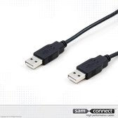 USB A naar USB A 2.0 kabel, 3m, m/m | USB kabel | USB 2.0 | USB datakabel | sam connect