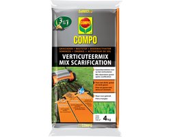 COMPO Verticuteermix - gazonherstelmix na verticuteren - voor een dicht, groen en stevig gazon - zak 4 kg (150 m²)