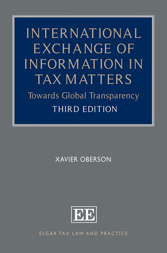 Elgar Tax Law and Practice series- International Exchange of ... - cover