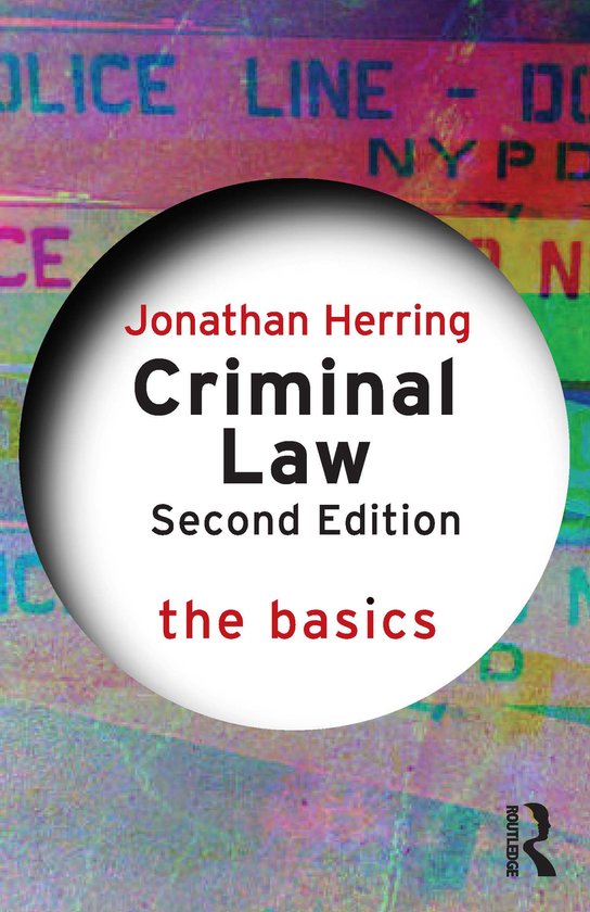 The Basics- Criminal Law: The Basics - cover