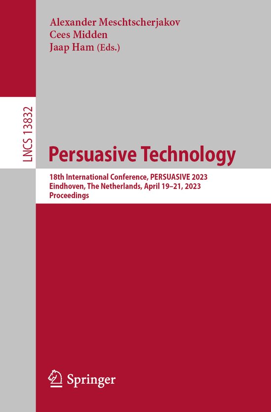Lecture Notes in Computer Science13832- Persuasive Technolog ... - cover