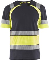 Blaklader T-shirt High Vis 3421-1030 - Medium Grijs/High Vis Geel - XXXL