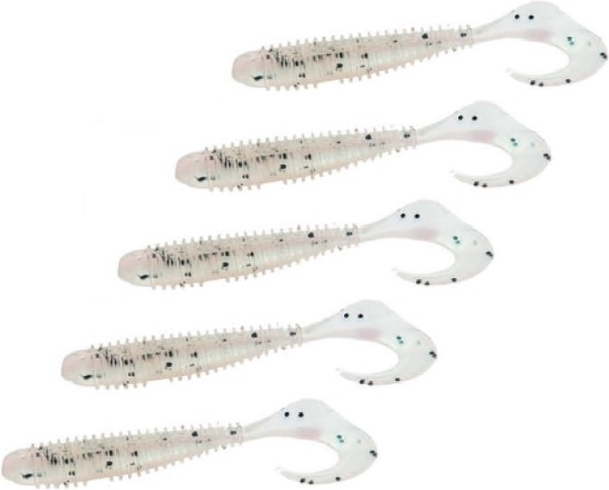 Softbait 'UNO' 02 - 5 stuks - 7.5cm - Shad/Soft Bait - Kunstaas Shads voor Roofvissen