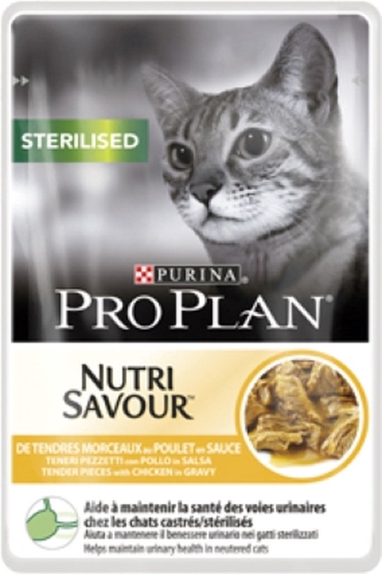 Pro Plan Cat NutriSavour Sterilised Multipack - kattenvoer - Kip 40x85 g