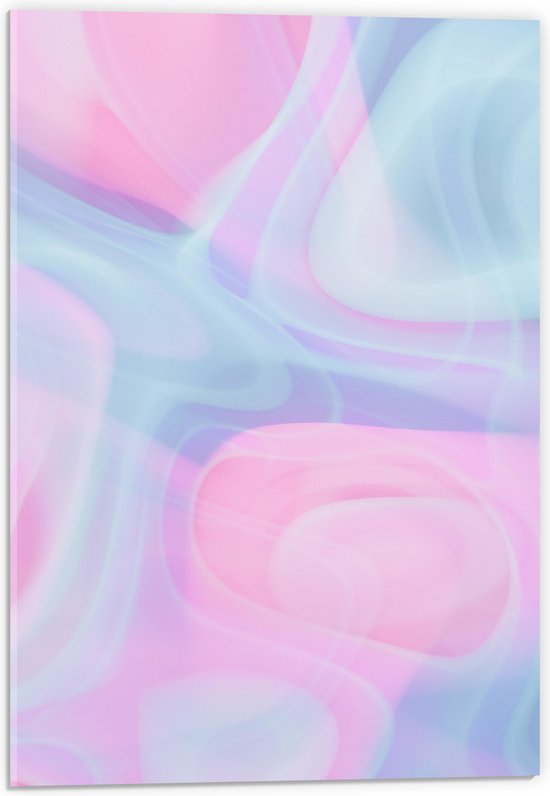 Acrylglas - Mix van Pastelkleuren - 40x60 cm Foto op Acrylglas (Wanddecoratie op Acrylaat)