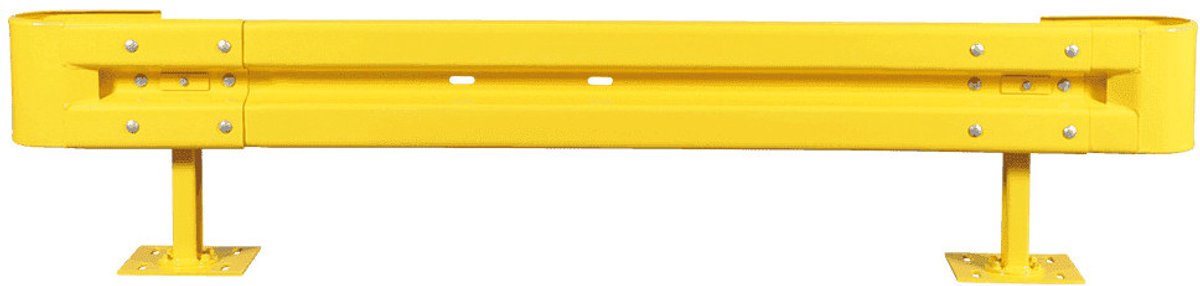 Start-Set veiligheidsrail type B geel, voor bodemmontage lengte 1,33 m