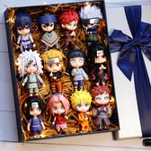 Naruto Figuren Set van 12 - Anime Decoratieve Beeldjes - Geschenk - Met o.a. Shippuden Hinata Sasuke Itachi Kakashi Gaara - 7 cm