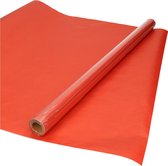 Kraft cadeaupapier/inpakpapier - 5x - rood - 70 x 200 cm - 60 grams - kaftpapier
