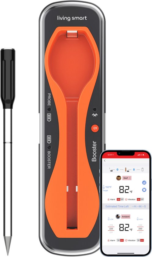 Vleesthermometer met APP – BBQ Thermometer – Kernthermometer - Barbecue  –... | bol.com