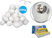Comfortpool - Balles filtrantes adaptées aux pompes à filtre à sable - 3000 grammes & brosse à récurer WAYS