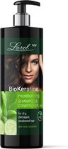 Larel® Bio Keratine Moisturizing Hair Shampoo Voor Droog, Beschadigd & Breekbaar Haar 400ml.